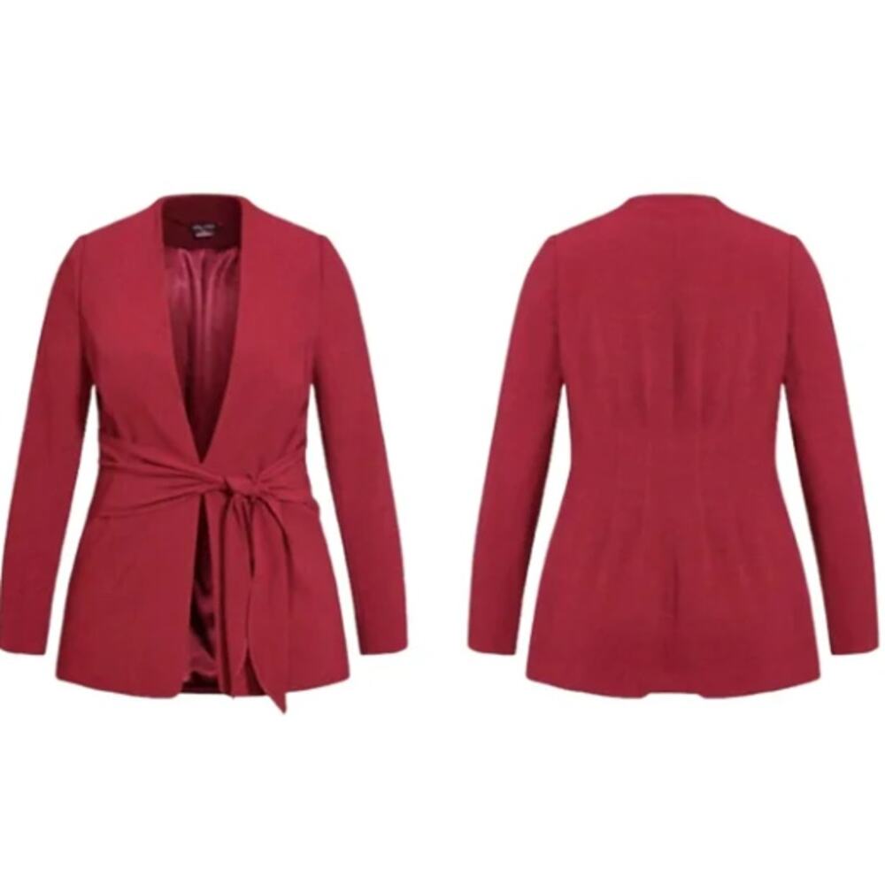 City Chic Trendy Plus Size JKT Elegance Jacket | Size Plus Size XXS 12 - Picture 2 of 4